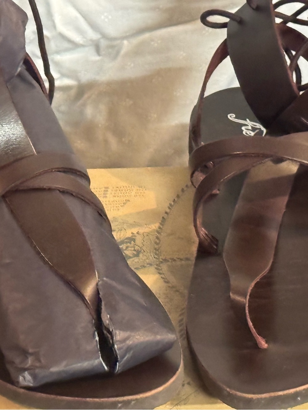 Free People Vacation Day Wrap Sandal in Oxblood - Picture 2 of 5